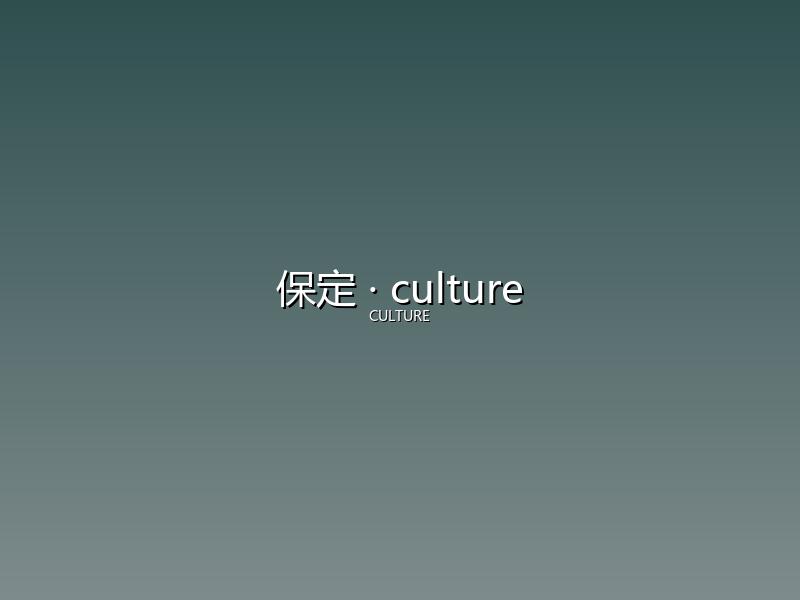 保定 culture