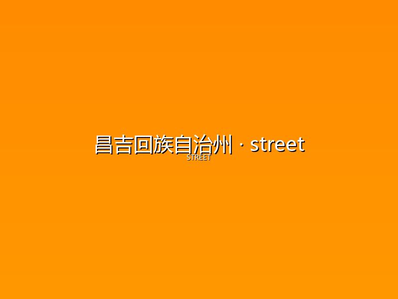 昌吉回族自治州 street