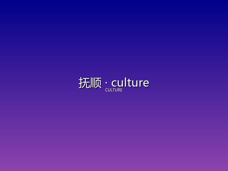 抚顺 culture