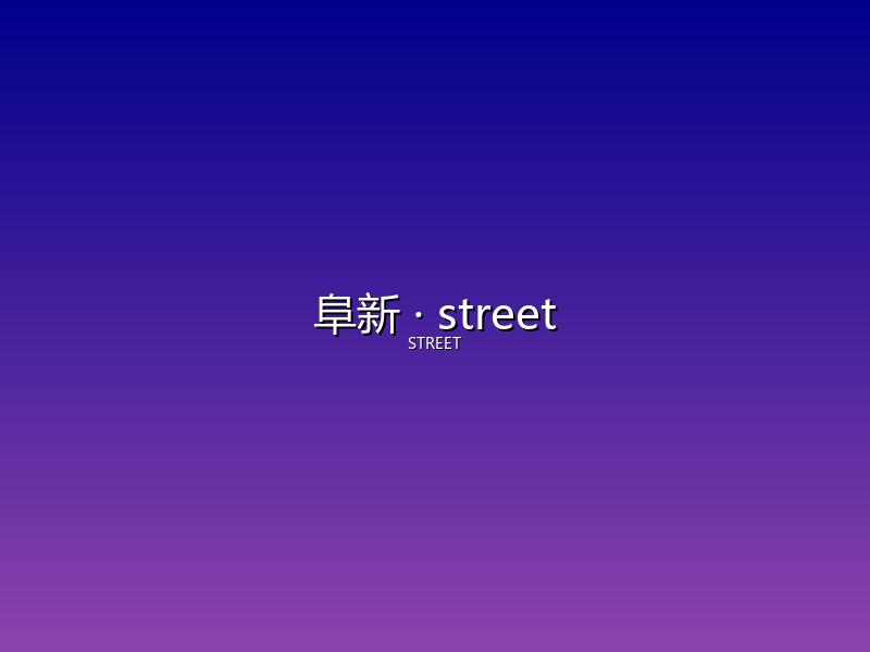 阜新 street