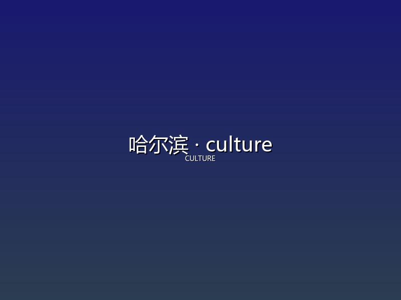 哈尔滨 culture